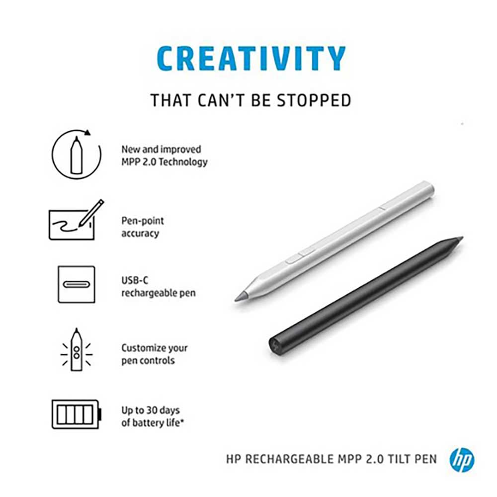قلم HP Rechargeable MPP 2.0 Tilt Pen - Black - تصویر 2
